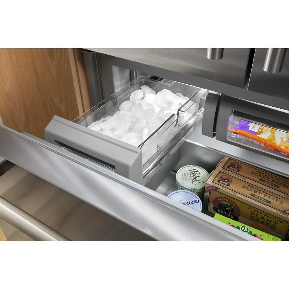 Kitchenaid KBBR336SPS 20.8 Cu. Ft. 36" Built-In Bottom Mount Refrigerator with Platinum Interior - Image 3