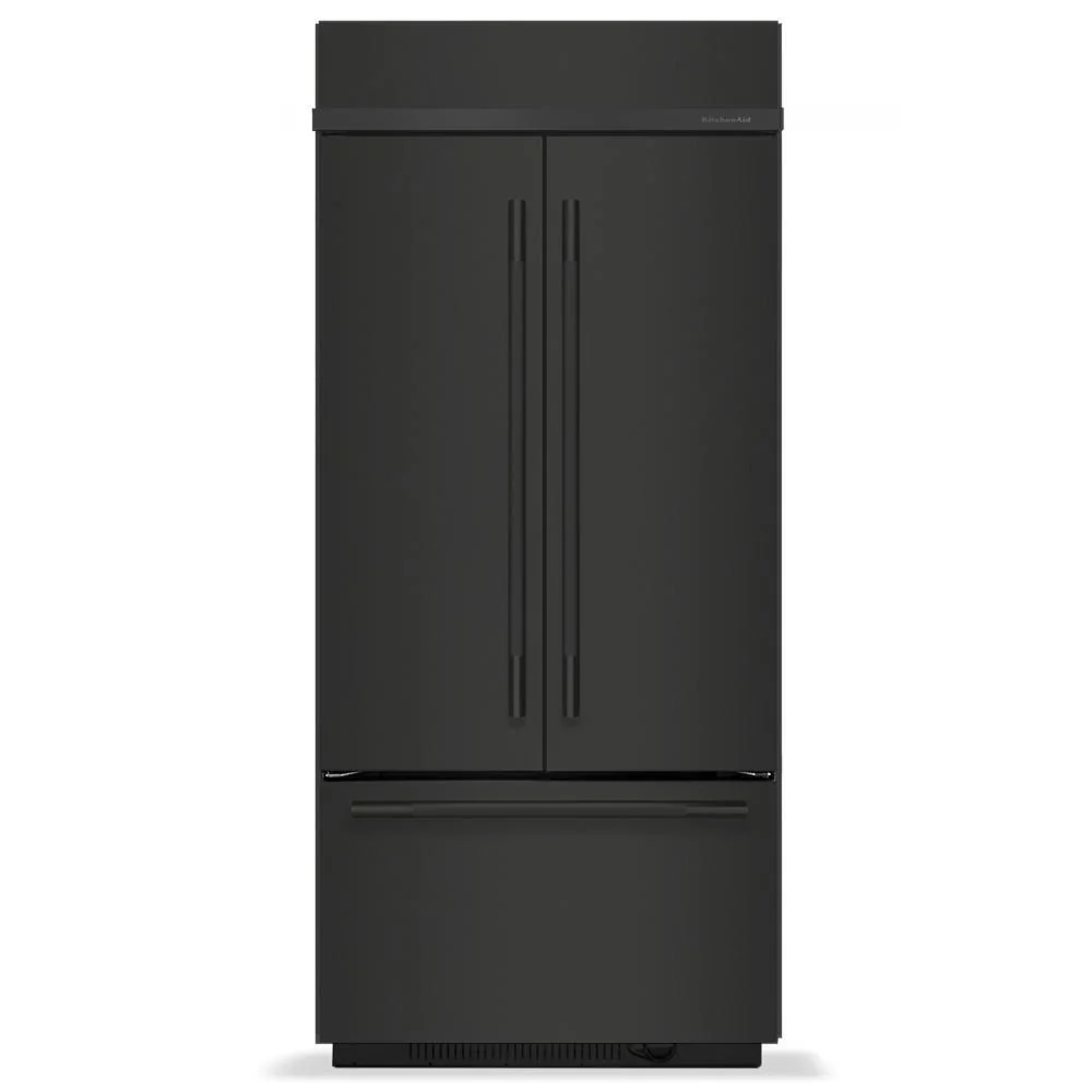 Kitchenaid KBFN536SBE 20.8 Cu. Ft. 36" Built-In French Door Bottom Mount Refrigerator with Platinum Interior