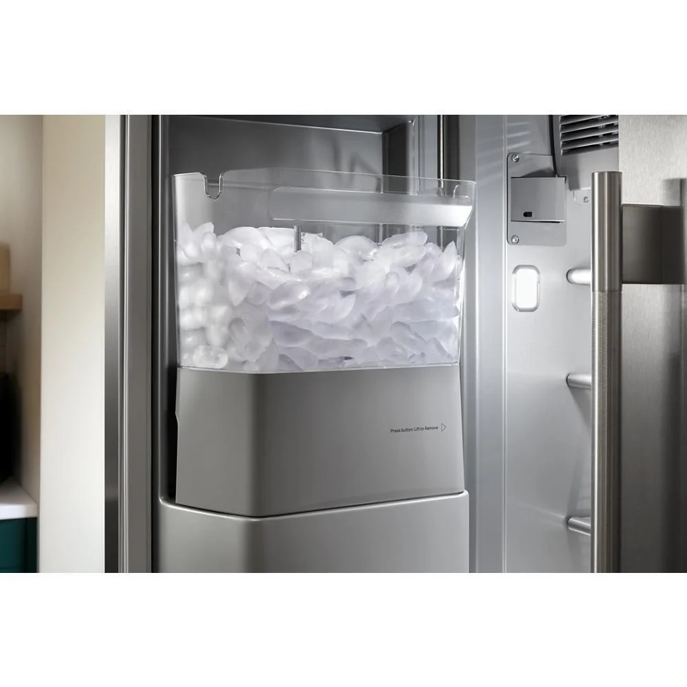 Kitchenaid KBSD748SPS 29.4 Cu. Ft. 48" Built-In Side-by-Side Refrigerator features Exterior Water and Ice Dispenser with Measured Fill - Image 2
