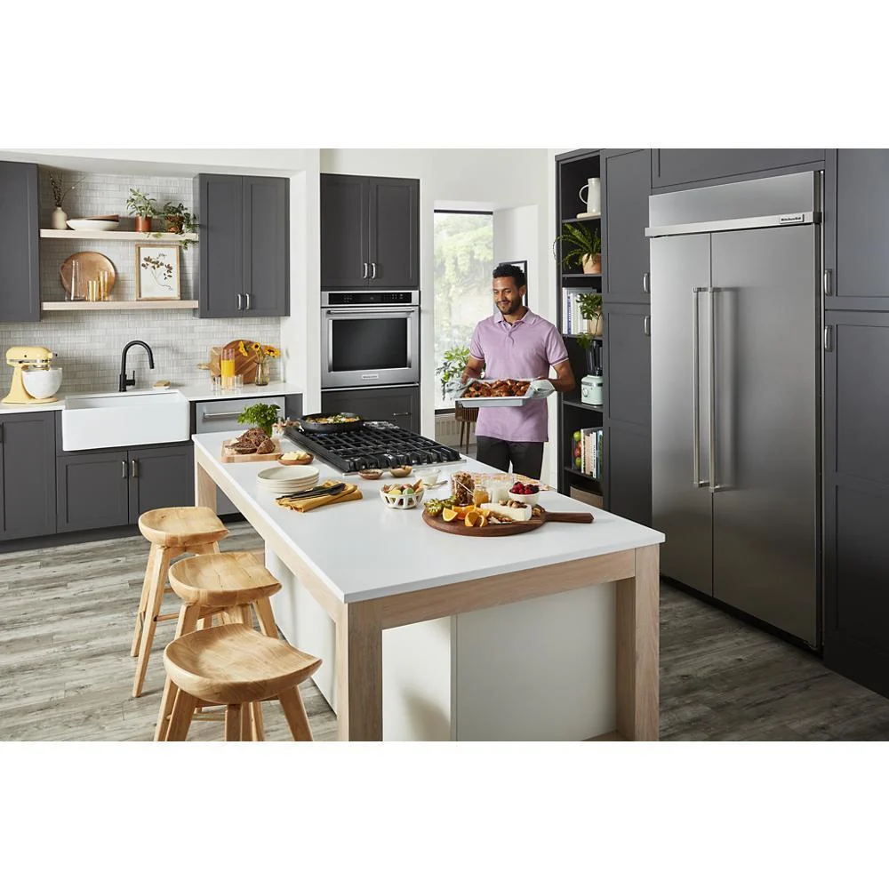 Kitchenaid KBSN708MPS 30 Cu. Ft. 48" Built-In Side-by-Side Refrigerator with PrintShield™ Finish - Image 15