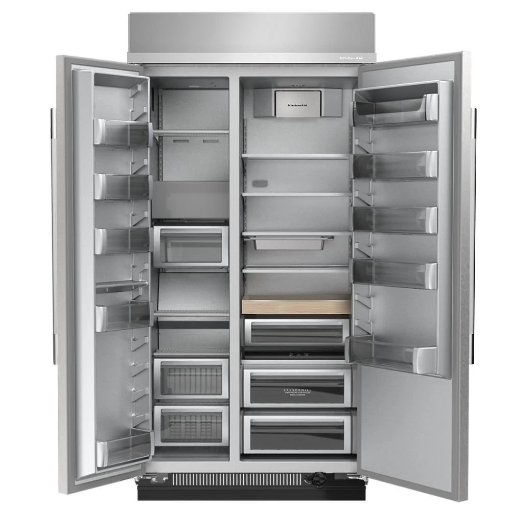 Kitchenaid KBSN748SPS 48" Built-In Side-by-Side Refrigerator with Platinum Interior - Image 3