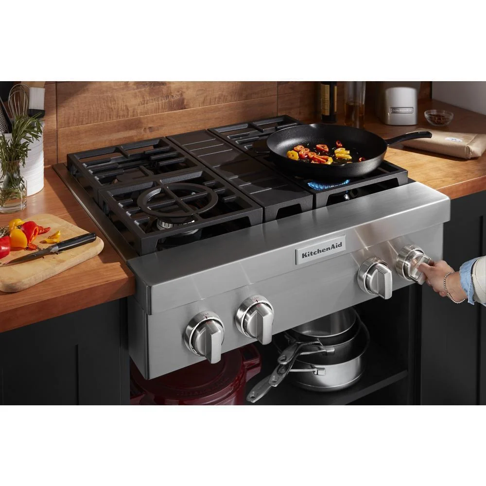 KCGC500JSS KitchenAid® 30'' 4-Burner Commercial-Style Gas Rangetop - Image 6