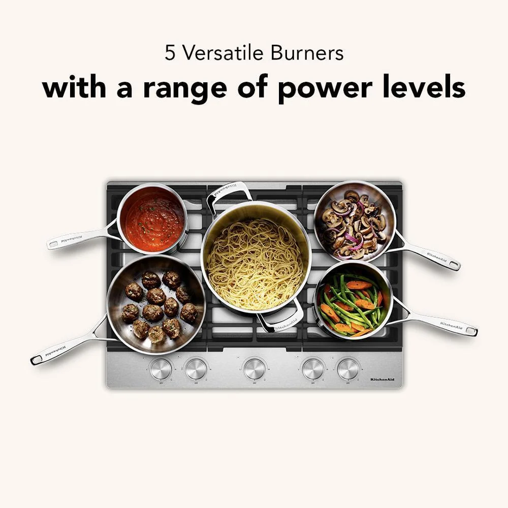 KCGK330SSS KitchenAid® 30 in. Gas Cooktop with 5 Versatile Burners - Image 12