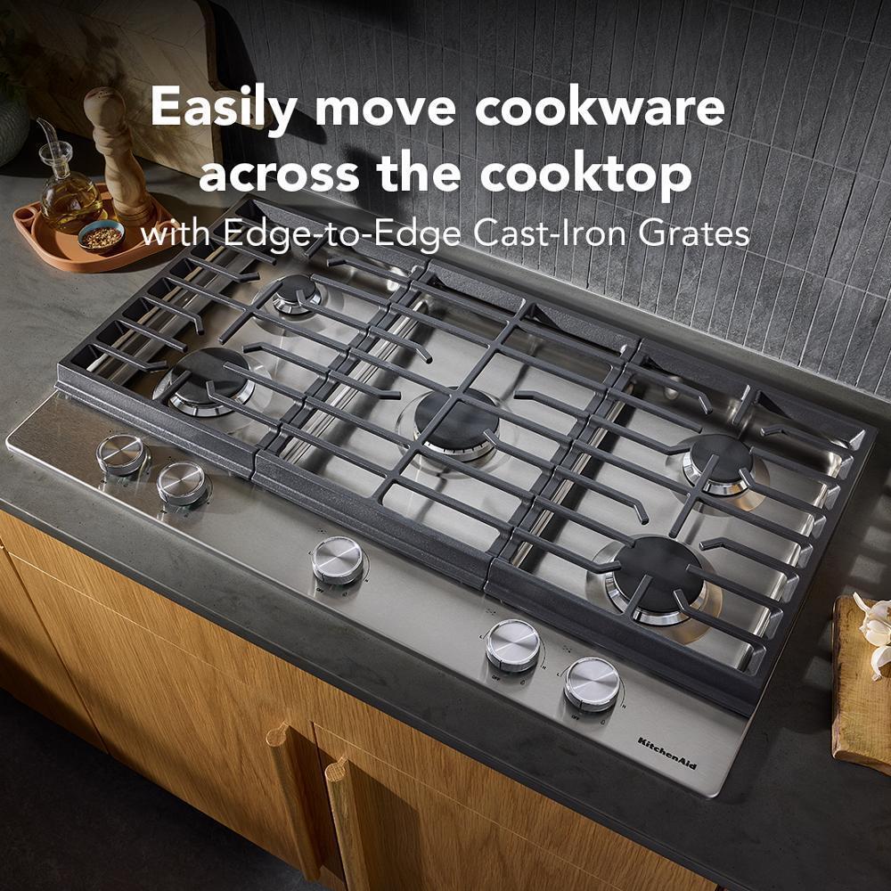 KCGK336SSS KitchenAid® 36 in. Gas Cooktop with 5 Versatile Burners - Image 12