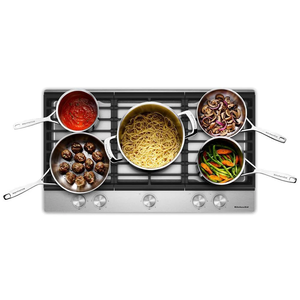 KCGK336SSS KitchenAid® 36 in. Gas Cooktop with 5 Versatile Burners - Image 6