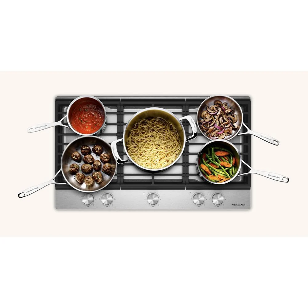 KCGK336SSS KitchenAid® 36 in. Gas Cooktop with 5 Versatile Burners - Image 7