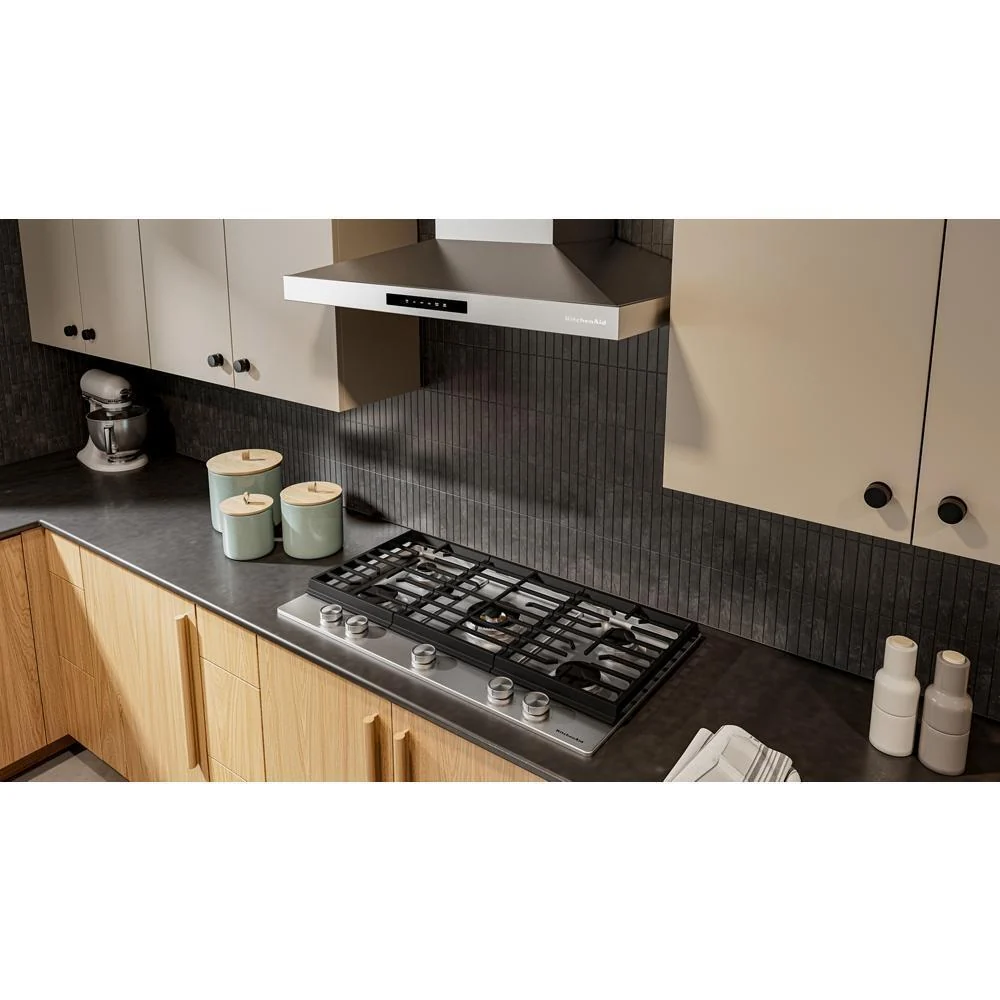 KCGK536SSS KitchenAid® 36 in. Gas Cooktop with 5 Burners and Integrated Wok Grate - Image 3