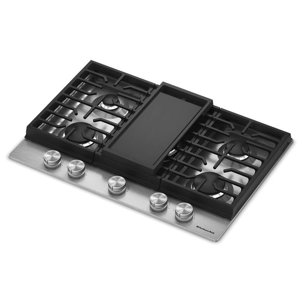 KCGK730SSS KitchenAid® 30 in. Gas Cooktop with 5 Burners and Integrated Wok Grate - Image 15