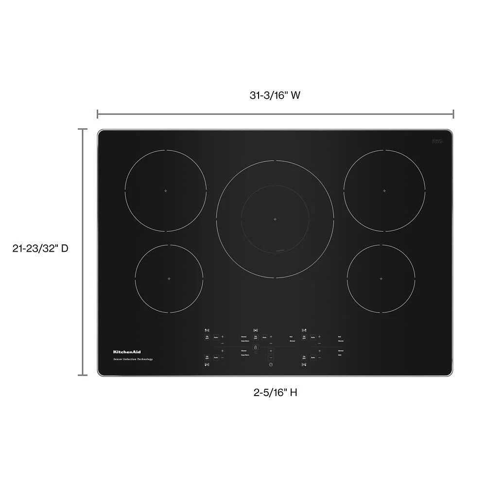 Kitchenaid KCIG550JSS 30-Inch 5-Element Sensor Induction Cooktop - Image 9