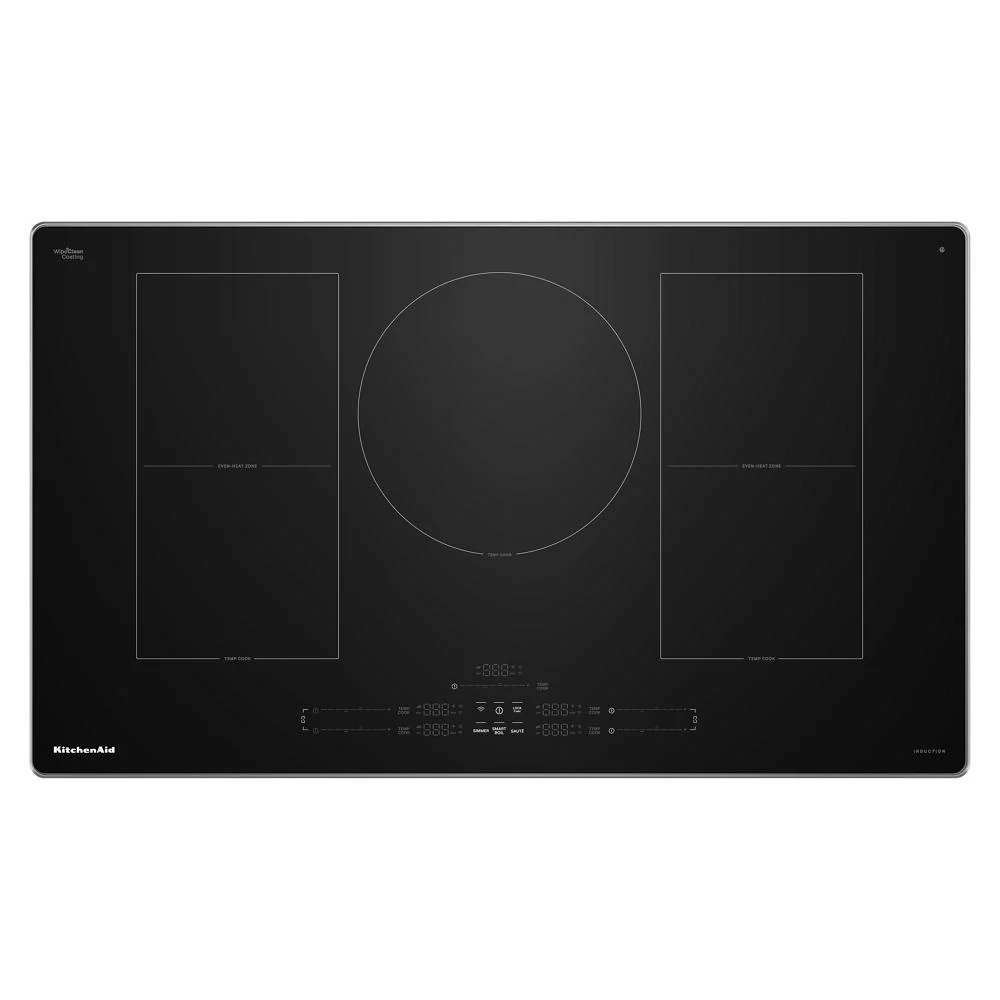Kitchenaid KCIT736SSS 36" Temp Cook™ Induction Cooktop with 5 Cooking Zones