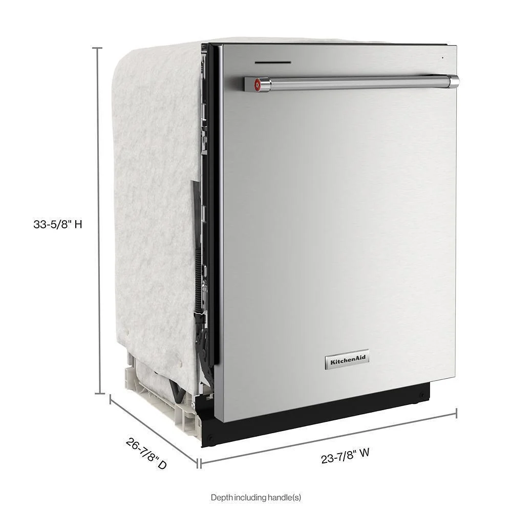 Kitchenaid KDTE204KPS Third Level Utensil Rack Dishwasher with 30+ Total Wash Jets, 39 dBA - Image 8
