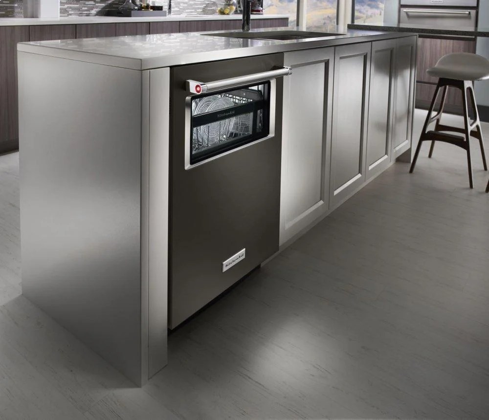 Kitchenaid KDTM804EBS 44 dBA Dishwasher with Window and Lighted Interior - Black Stainless Steel with PrintShield™ Finish - Image 3