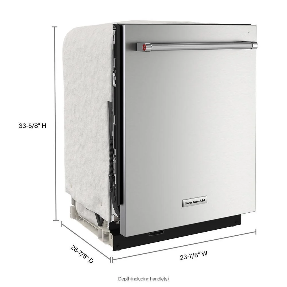 Kitchenaid KDTM804KPS 360(degree) Max Jets™ Third Rack Dishwasher with Stainless Steel Third Rack Wash Jets, 44 dBA - Image 12