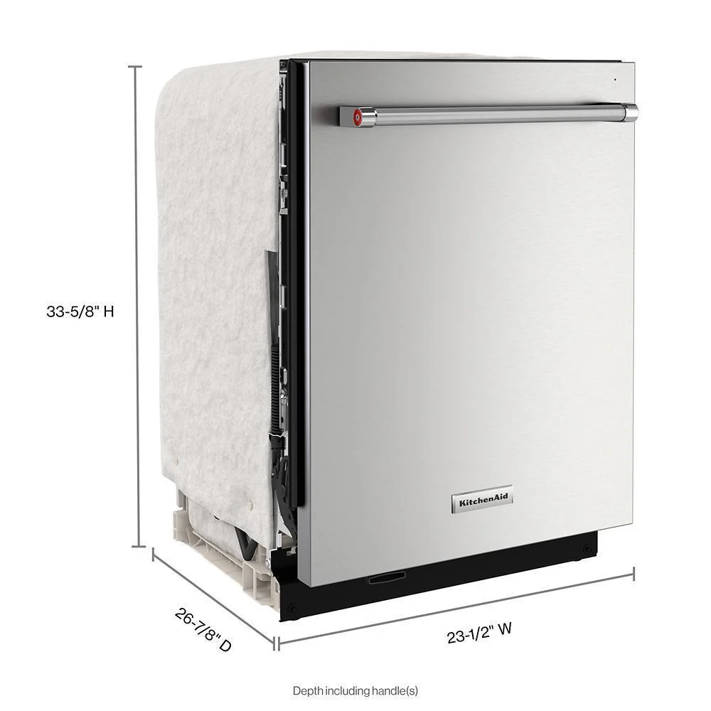 Kitchenaid KDTM804KPS 360(degree) Max Jets™ Third Rack Dishwasher with Stainless Steel Third Rack Wash Jets, 44 dBA - Image 5
