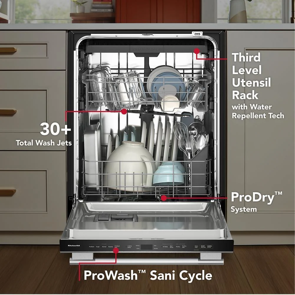KDTS264TPS KitchenAid® Third Level Utensil Rack Dishwasher with ProWash™ Sani Cycle - Image 15