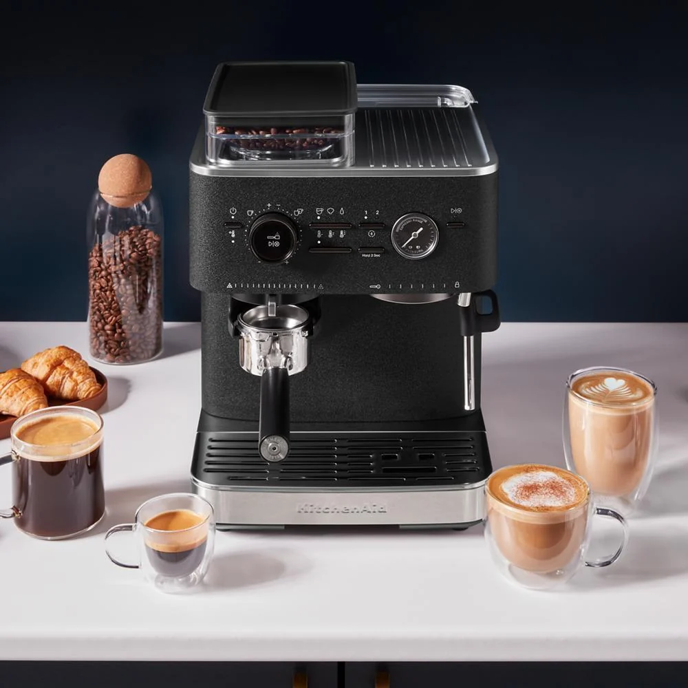 Kitchenaid KES6551BK Semi Automatic Espresso Machine with Burr Grinder - Image 3
