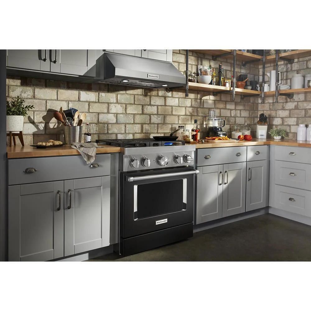 KFDC500JBK KitchenAid® 30'' Smart Commercial-Style Dual Fuel Range with 4 Burners - Image 10