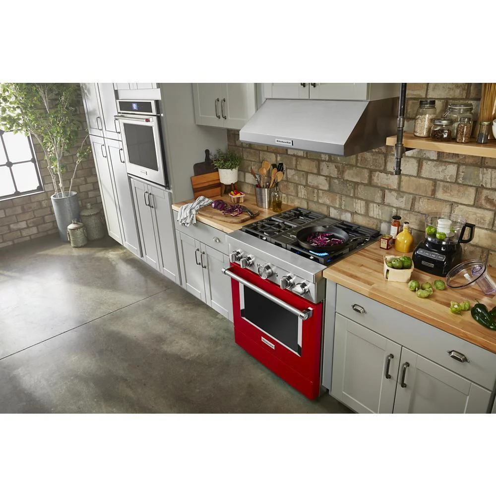 KFDC500JPA KitchenAid® 30'' Smart Commercial-Style Dual Fuel Range with 4 Burners - Image 11