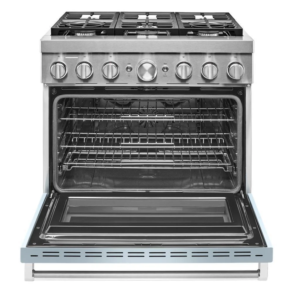 KFDC506JMB KitchenAid® 36'' Smart Commercial-Style Dual Fuel Range with 6 Burners - Image 7