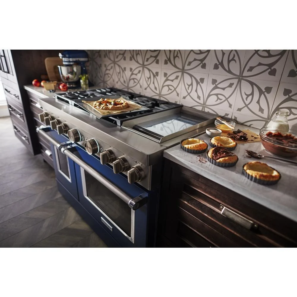 KFDC558JIB KitchenAid® 48'' Smart Commercial-Style Dual Fuel Range with Griddle - Image 8