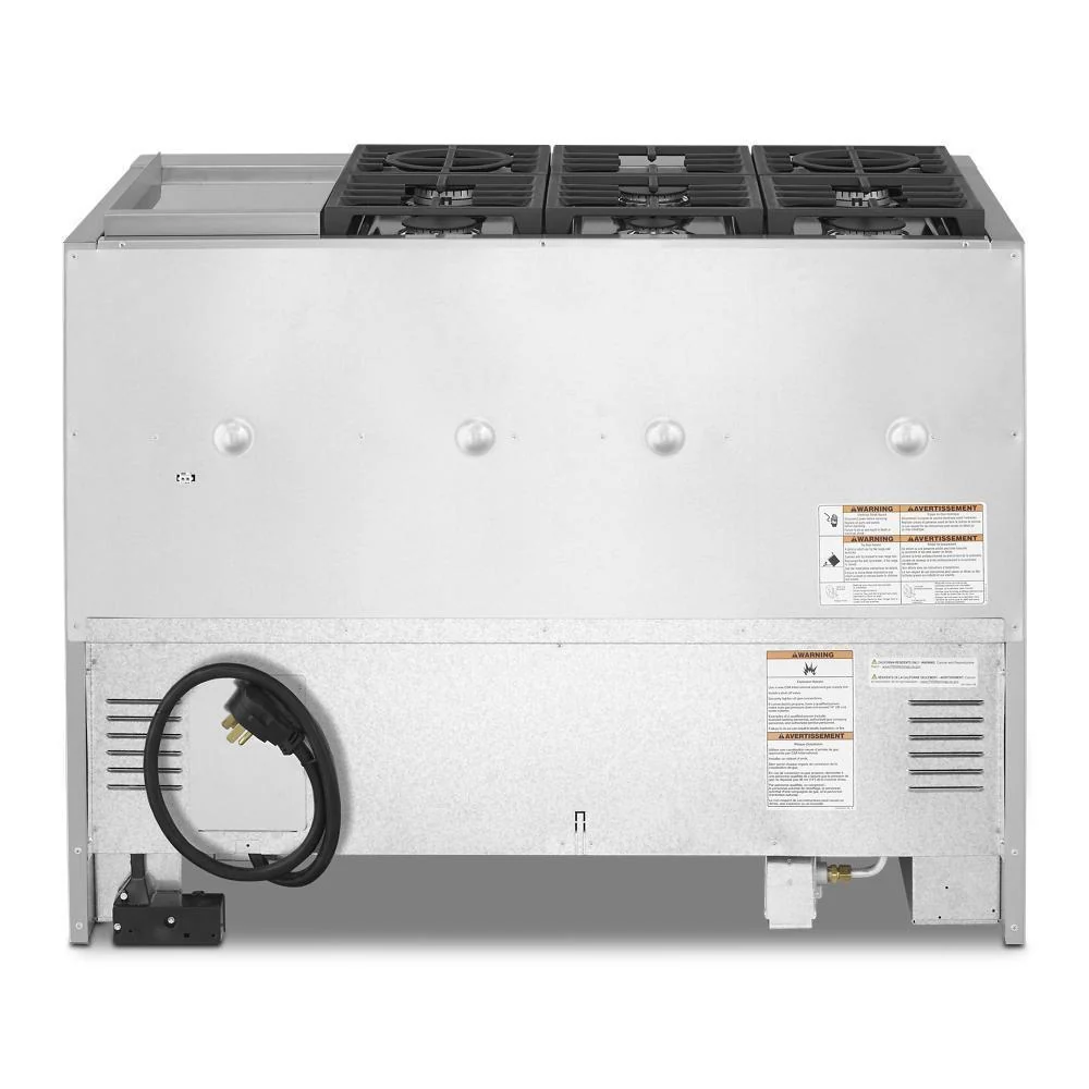 KFDC558JYP KitchenAid® 48'' Smart Commercial-Style Dual Fuel Range with Griddle - Image 3