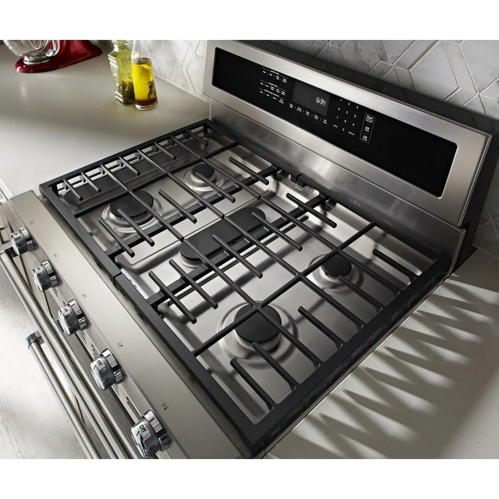 Kitchenaid KFDD500ESS 30-Inch 5 Burner Dual Fuel Double Oven Convection Range - Image 7