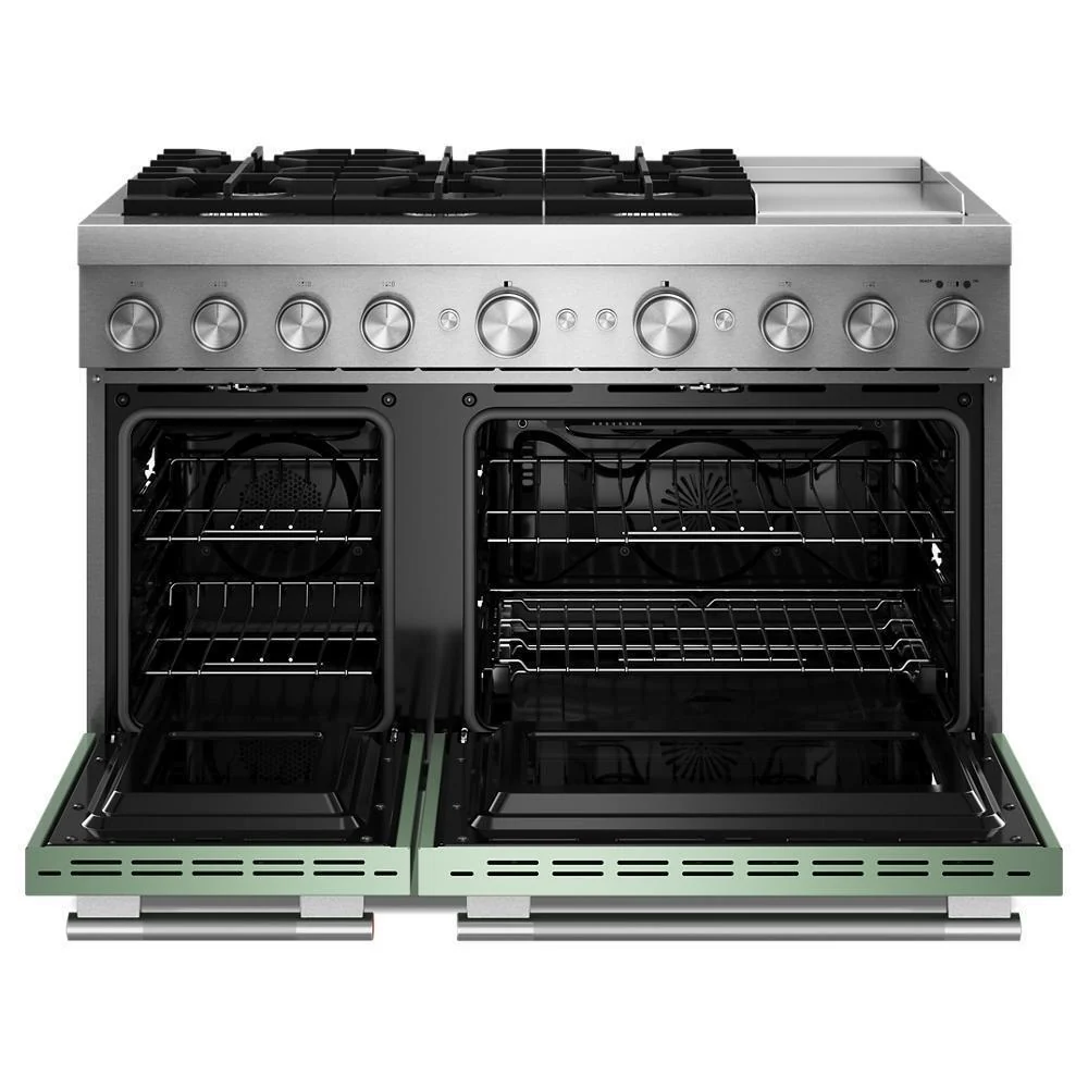 Kitchenaid KFDD948SDC 48-Inch 6 Burner Commercial-Style Dual Fuel Range with Griddle - Image 2