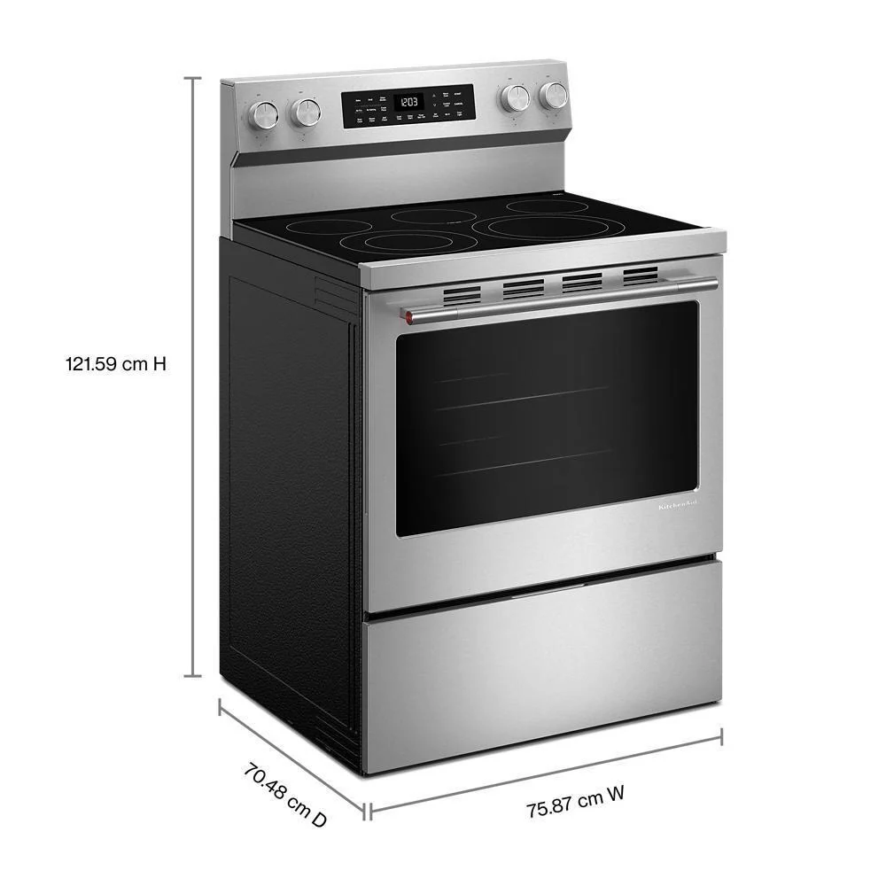 Kitchenaid KFES330TPS 5.3 Cu. Ft. Smart Freestanding Electric Range with Convection Cooking Modes - Image 4