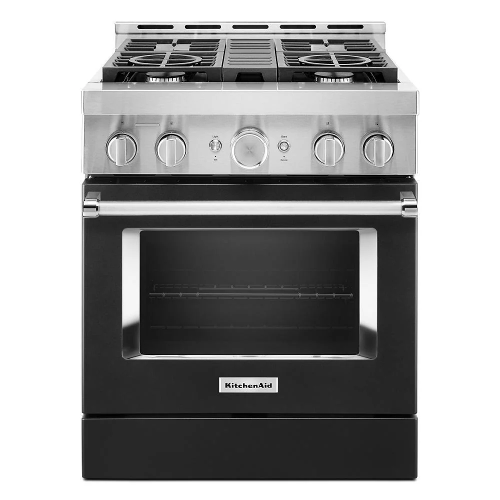 KFGC500JBK KitchenAid® 30'' Smart Commercial-Style Gas Range with 4 Burners