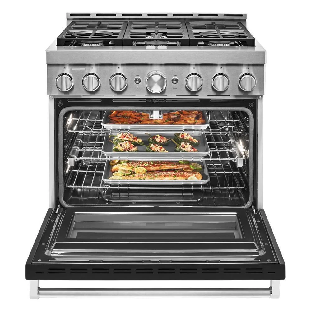 KFGC506JBK KitchenAid® 36'' Smart Commercial-Style Gas Range with 6 Burners - Image 8