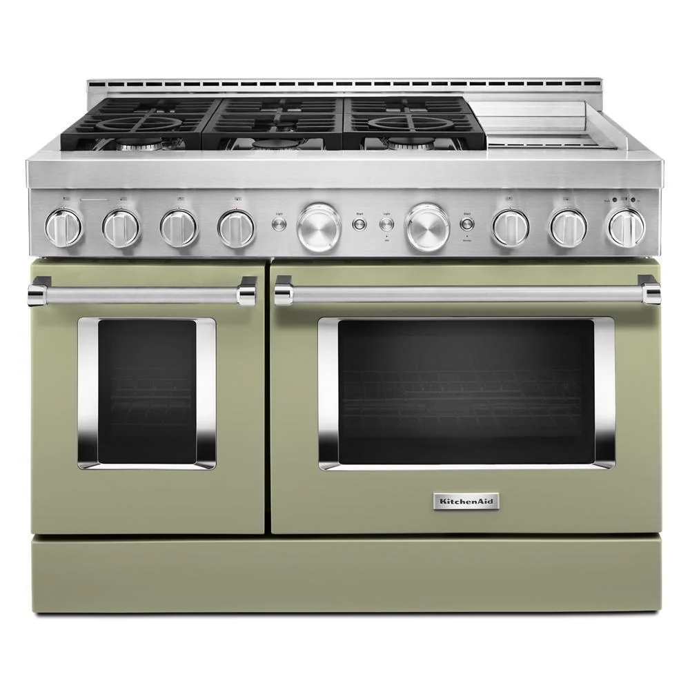 KFGC558JAV KitchenAid® 48'' Smart Commercial-Style Gas Range with Griddle