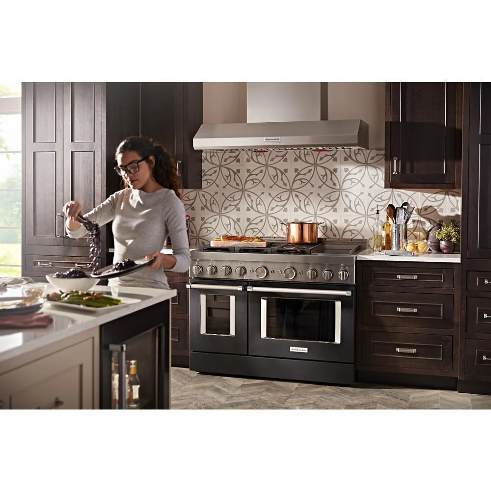 KFGC558JBK KitchenAid® 48'' Smart Commercial-Style Gas Range with Griddle - Image 17