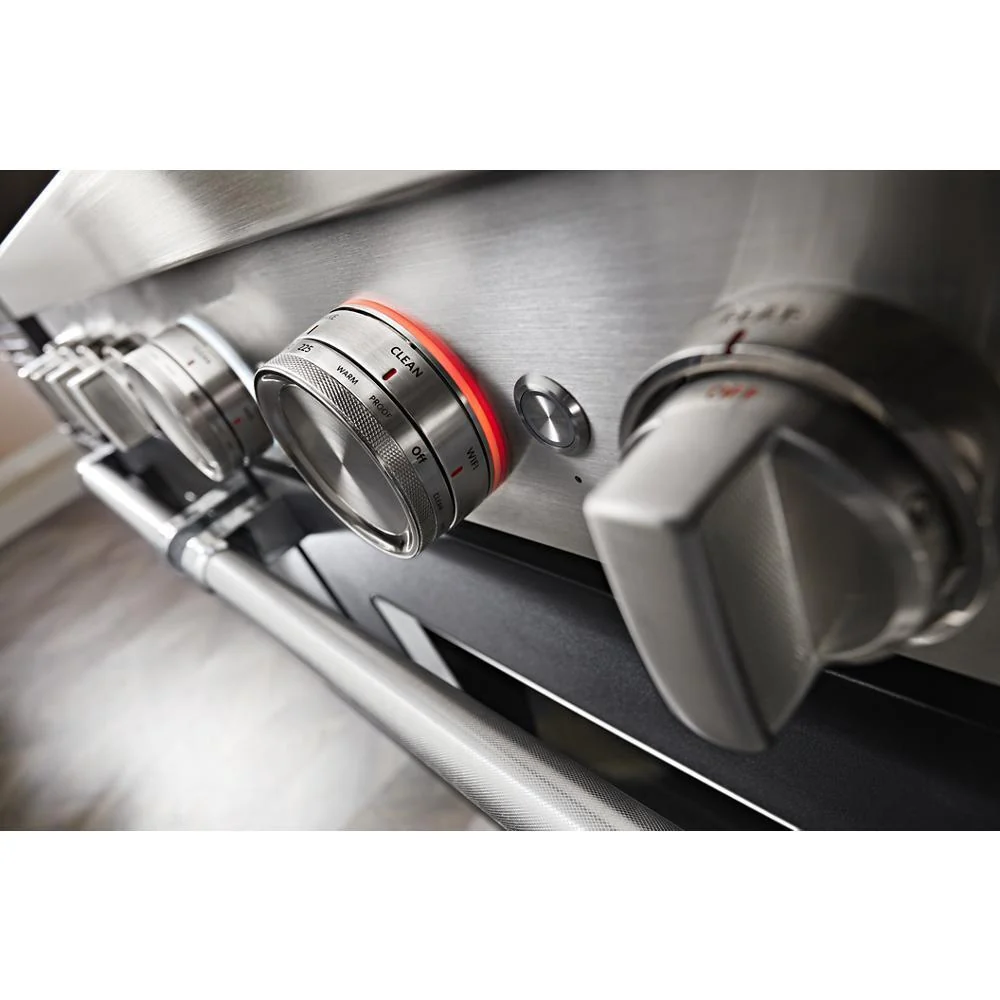 KFGC558JBK KitchenAid® 48'' Smart Commercial-Style Gas Range with Griddle - Image 6