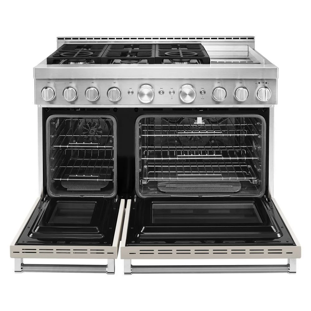 KFGC558JMH KitchenAid® 48'' Smart Commercial-Style Gas Range with Griddle - Image 8