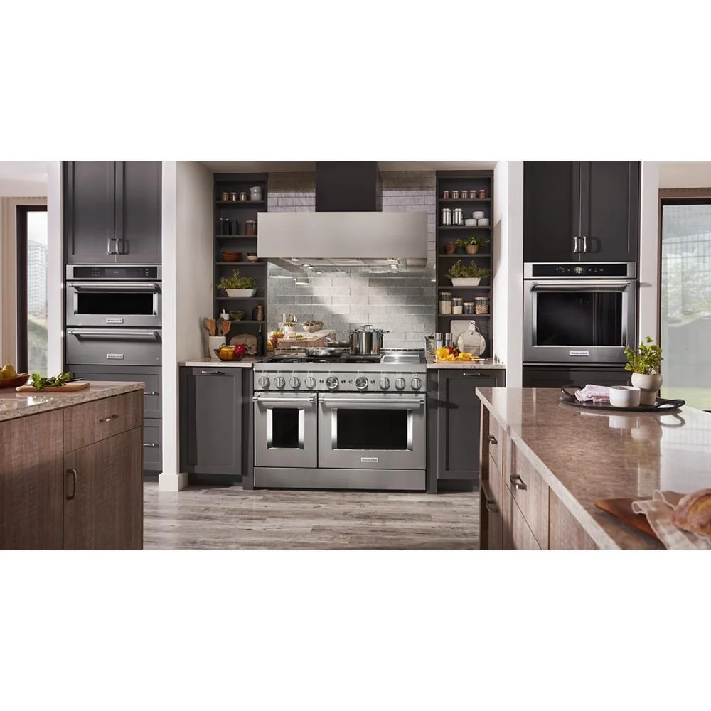 KFGC558JSS KitchenAid® 48'' Smart Commercial-Style Gas Range with Griddle - Image 10