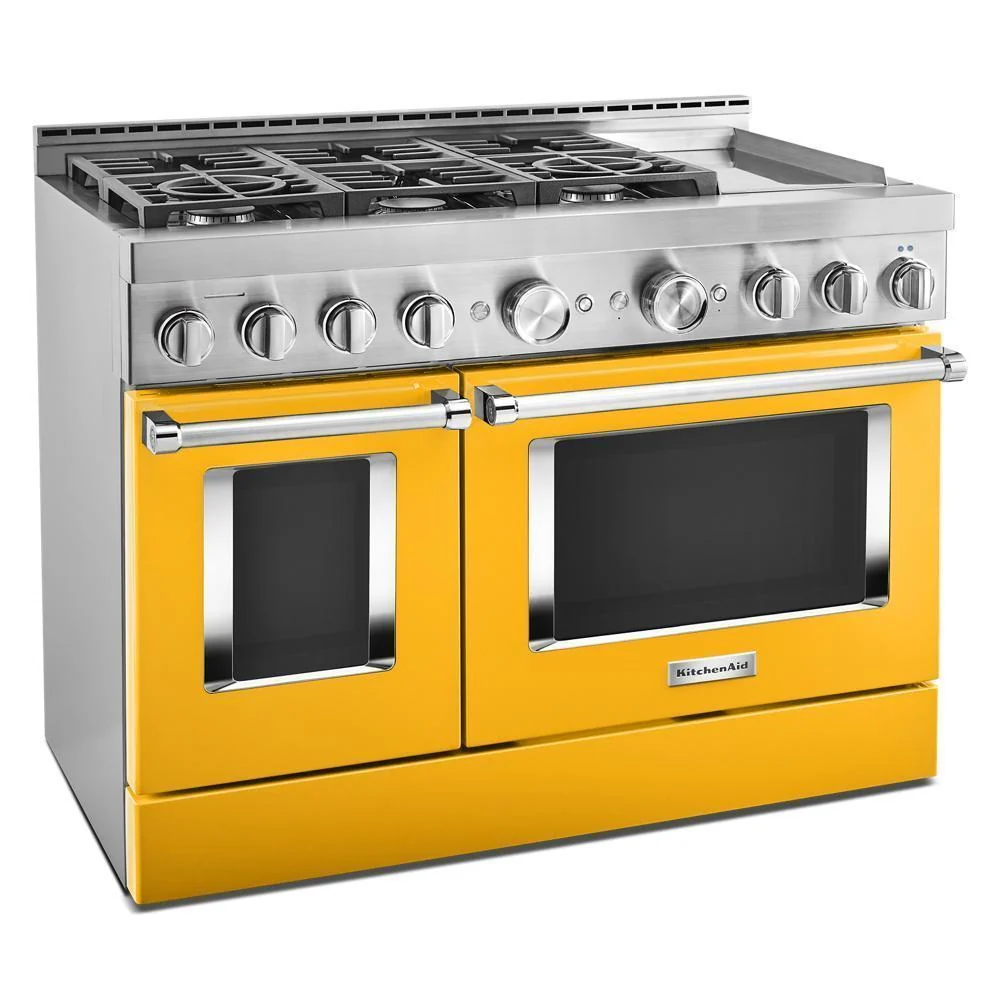 KFGC558JYP KitchenAid® 48'' Smart Commercial-Style Gas Range with Griddle - Image 5