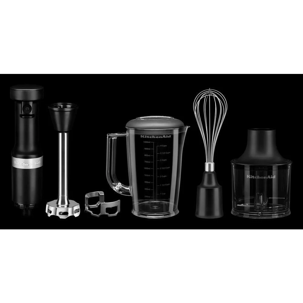 Kitchenaid KHBV83BM Variable Speed Corded Hand Blender with Accessories - Image 4