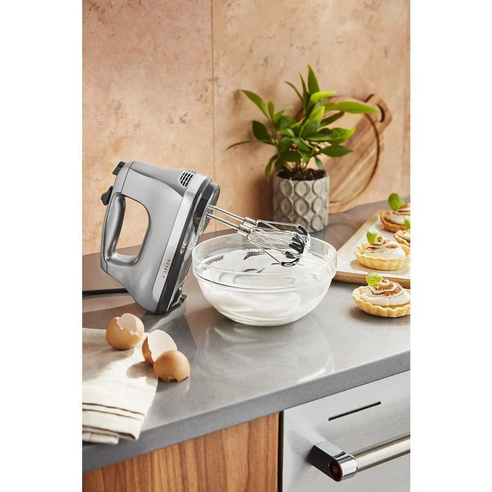 Kitchenaid KHM6118CU 6 Speed Hand Mixer with Flex Edge Beaters - Image 2