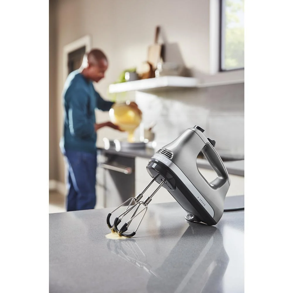 Kitchenaid KHM6118CU 6 Speed Hand Mixer with Flex Edge Beaters - Image 8