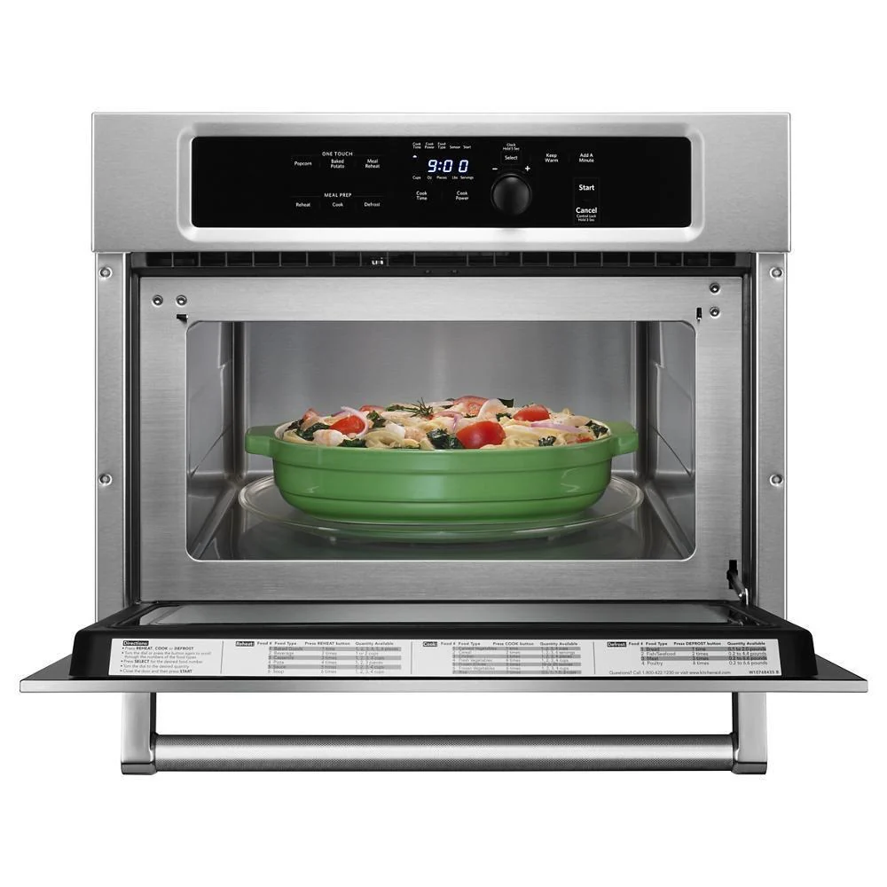Kitchenaid KMBS104ESS 24" Built In Microwave Oven with 1000 Watt Cooking - Image 4