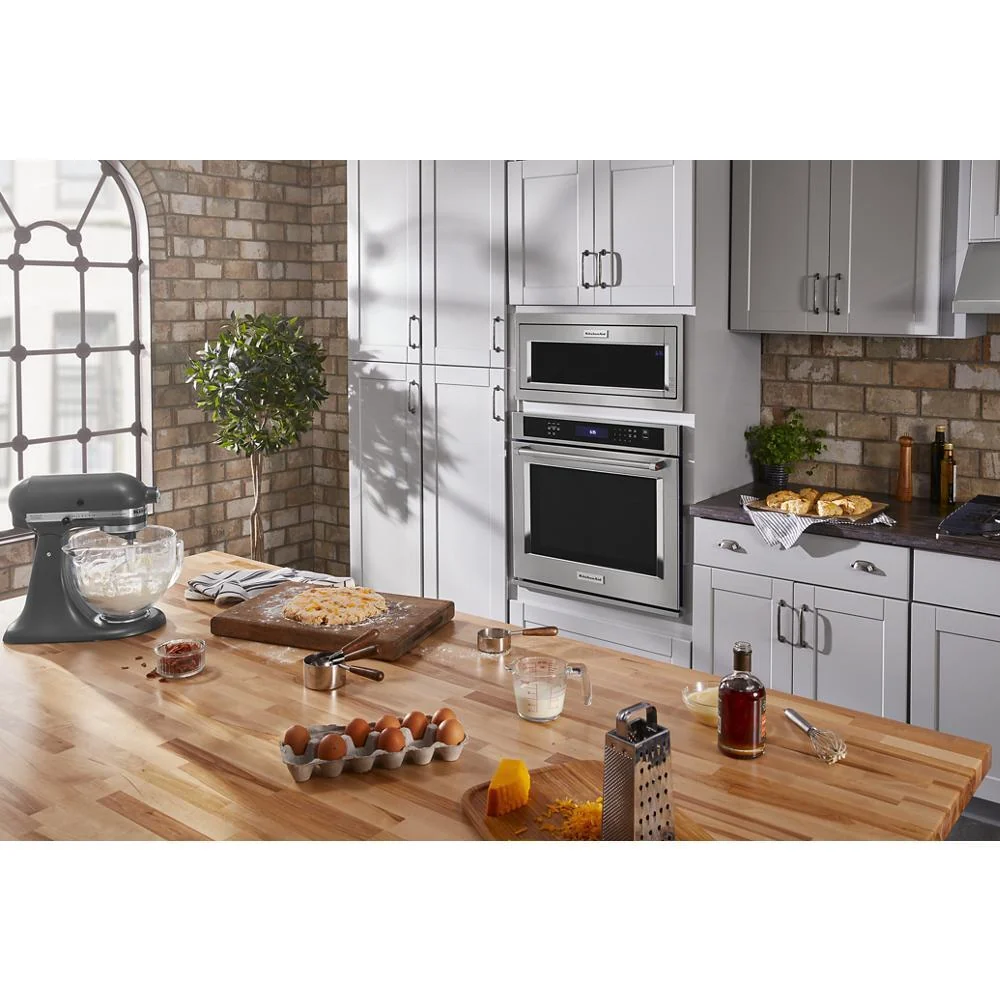 Kitchenaid KMBT5011KSS 1000 Watt Built-In Low Profile Microwave with Slim Trim Kit - Image 13