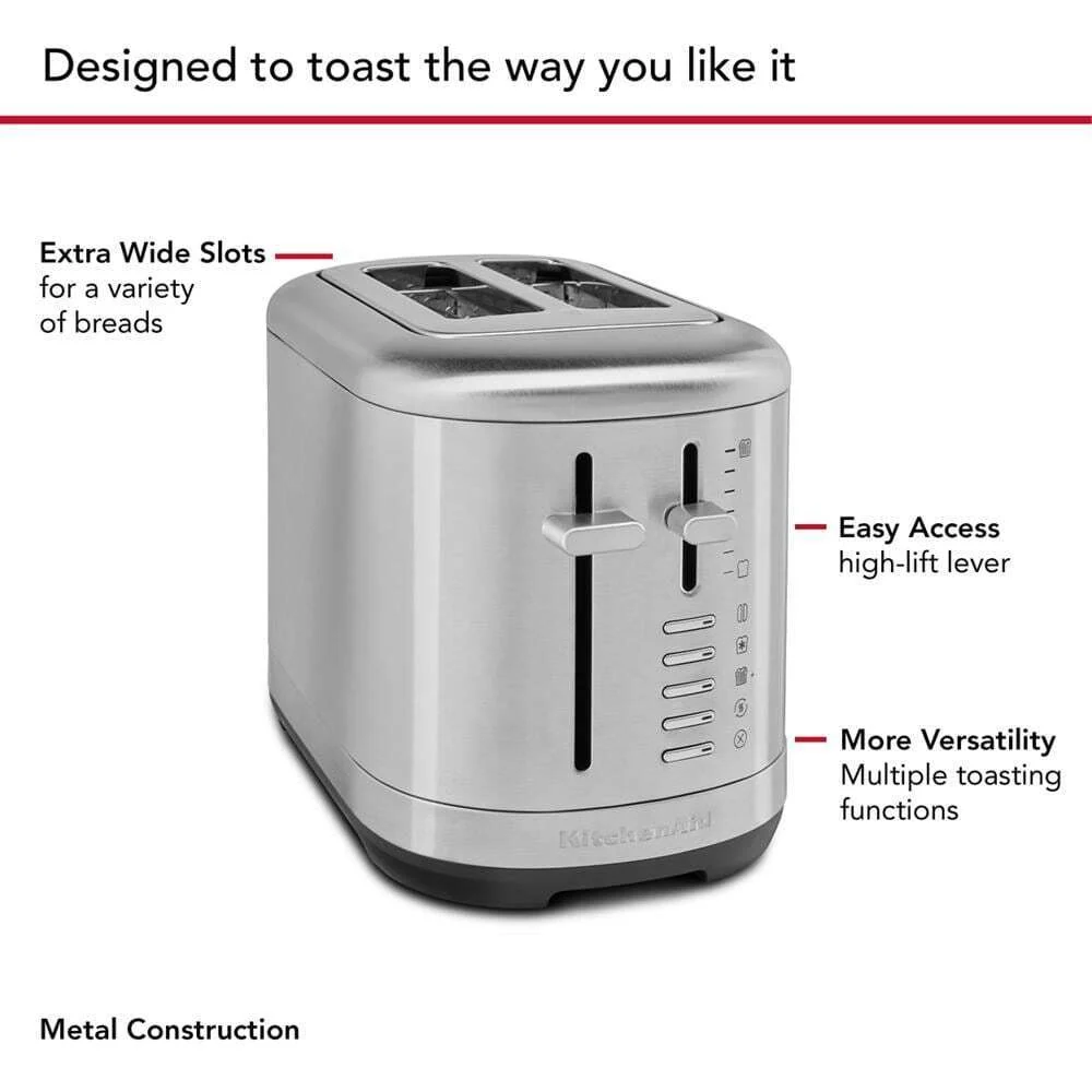 Kitchenaid KMT2109SX 2 Slice Toaster - Image 3