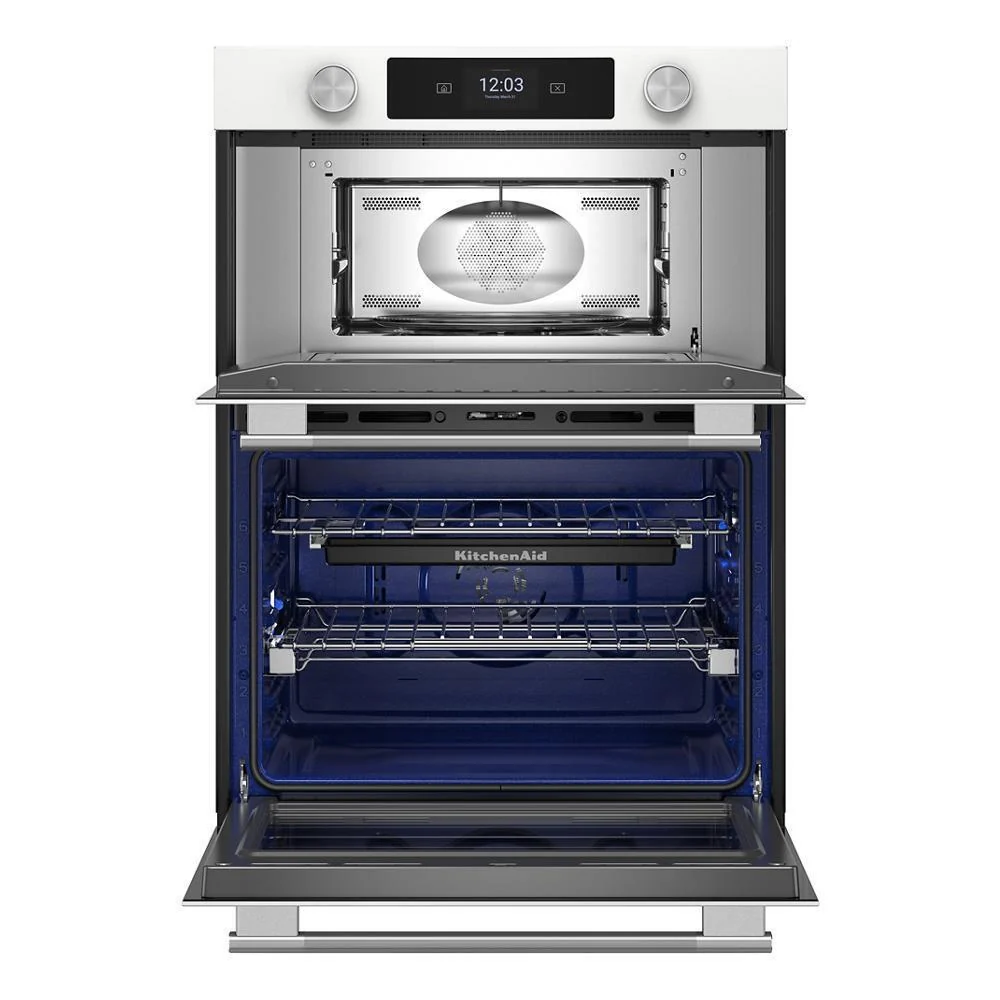 Kitchenaid KOEC730SWH 30-inch Smart Electric Combo Wall Oven with Assisted Cooking Modes - White - Image 4