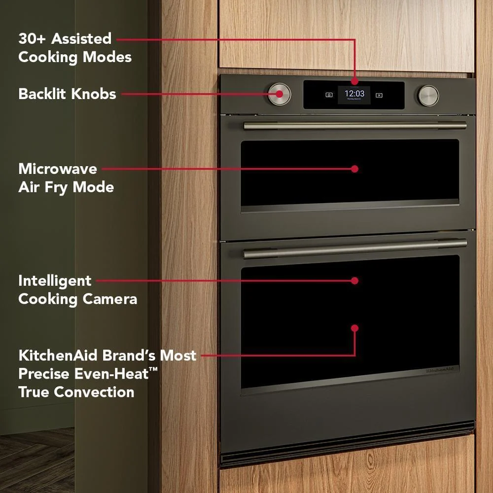 Kitchenaid KOEC930SBE 30-inch Smart Electric Combo Wall Oven with Intelligent Cooking Camera - Black Ore - Image 19