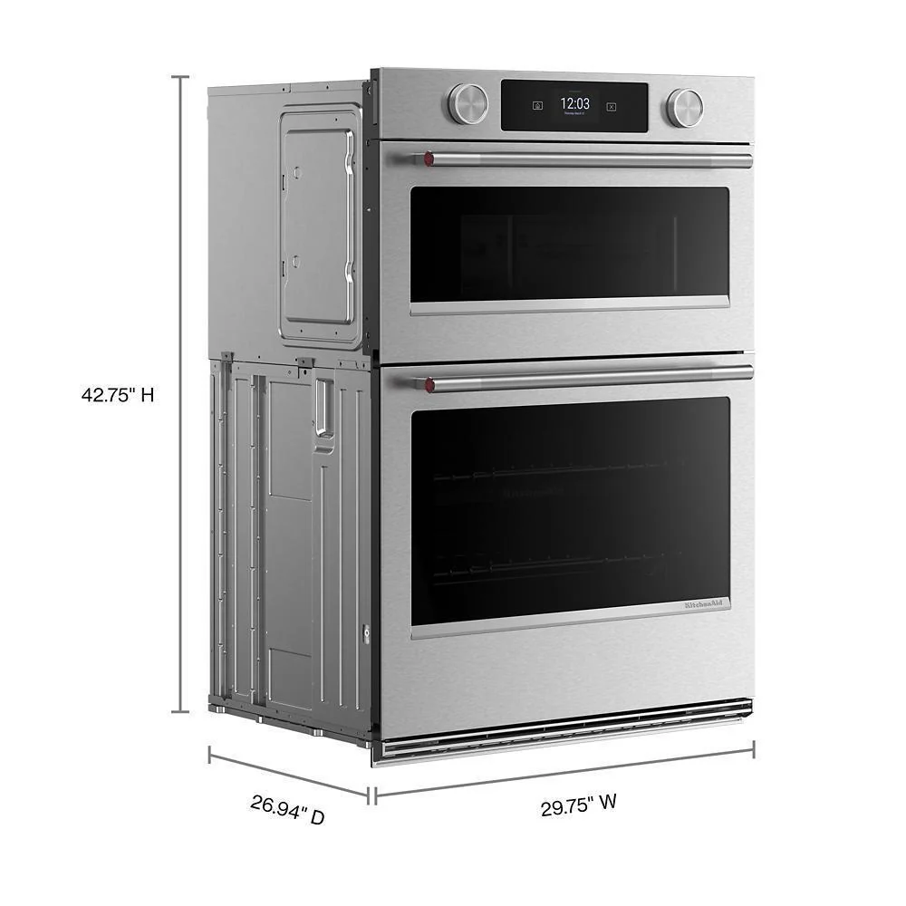 Kitchenaid KOEC930SPS 30-inch Smart Electric Combo Wall Oven with Intelligent Cooking Camera - PrintShield™ Finish - Image 4