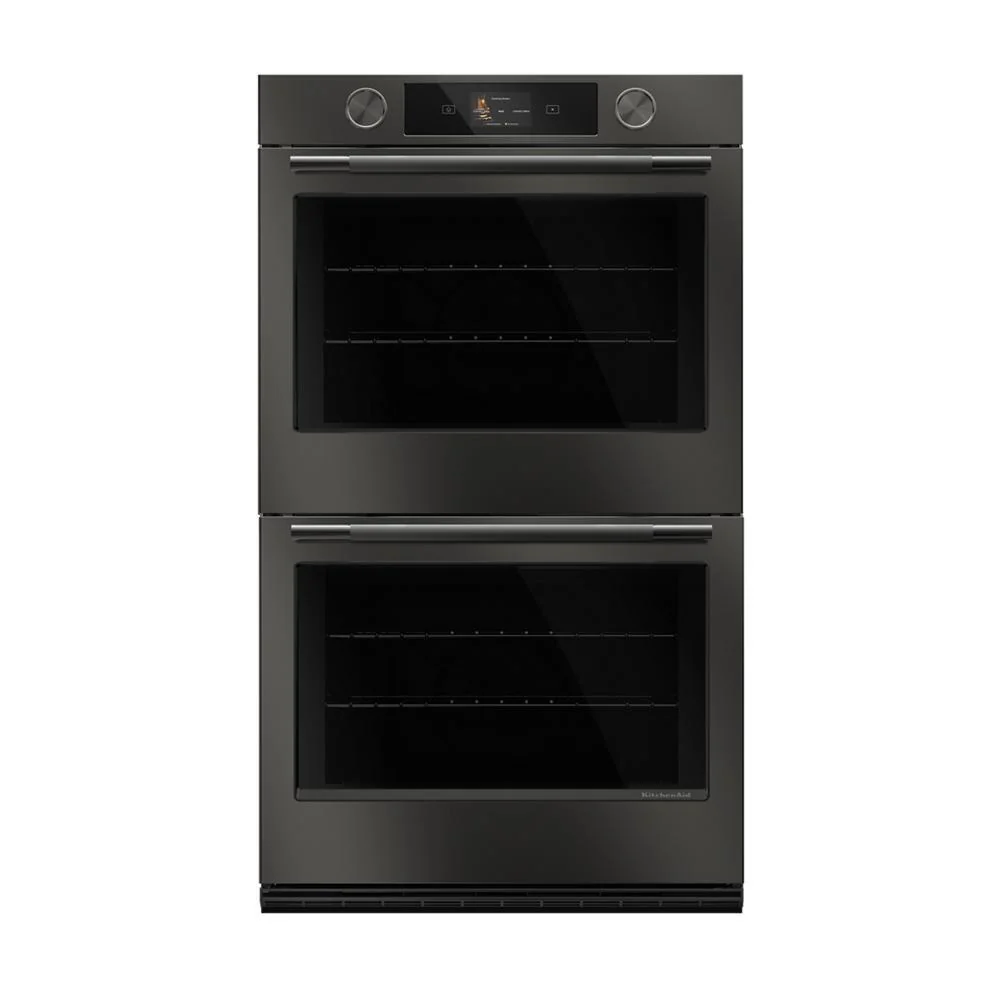 Kitchenaid KOED930SBE 30-inch Smart Electric Double Wall Oven with Intelligent Cooking Camera - Black Ore