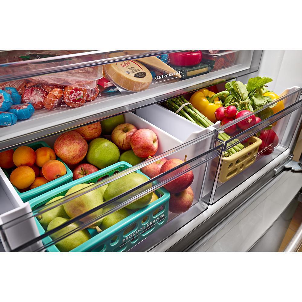 Kitchenaid KRFC136RBS 20 cu. ft. 36-Inch Width Counter-Depth French Door Refrigerator with Interior Dispense - Image 7