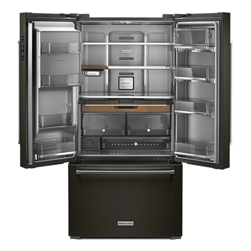 Kitchenaid KRFC704FBS 23.8 cu. ft. 36" Counter-Depth French Door Platinum Interior Refrigerator with PrintShield™ Finish - Image 6