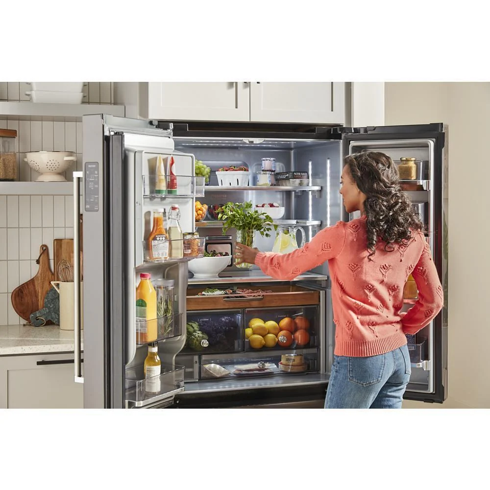 Kitchenaid KRFC704FPS 23.8 cu. ft. 36" Counter-Depth French Door Platinum Interior Refrigerator with PrintShield™ Finish - Image 36