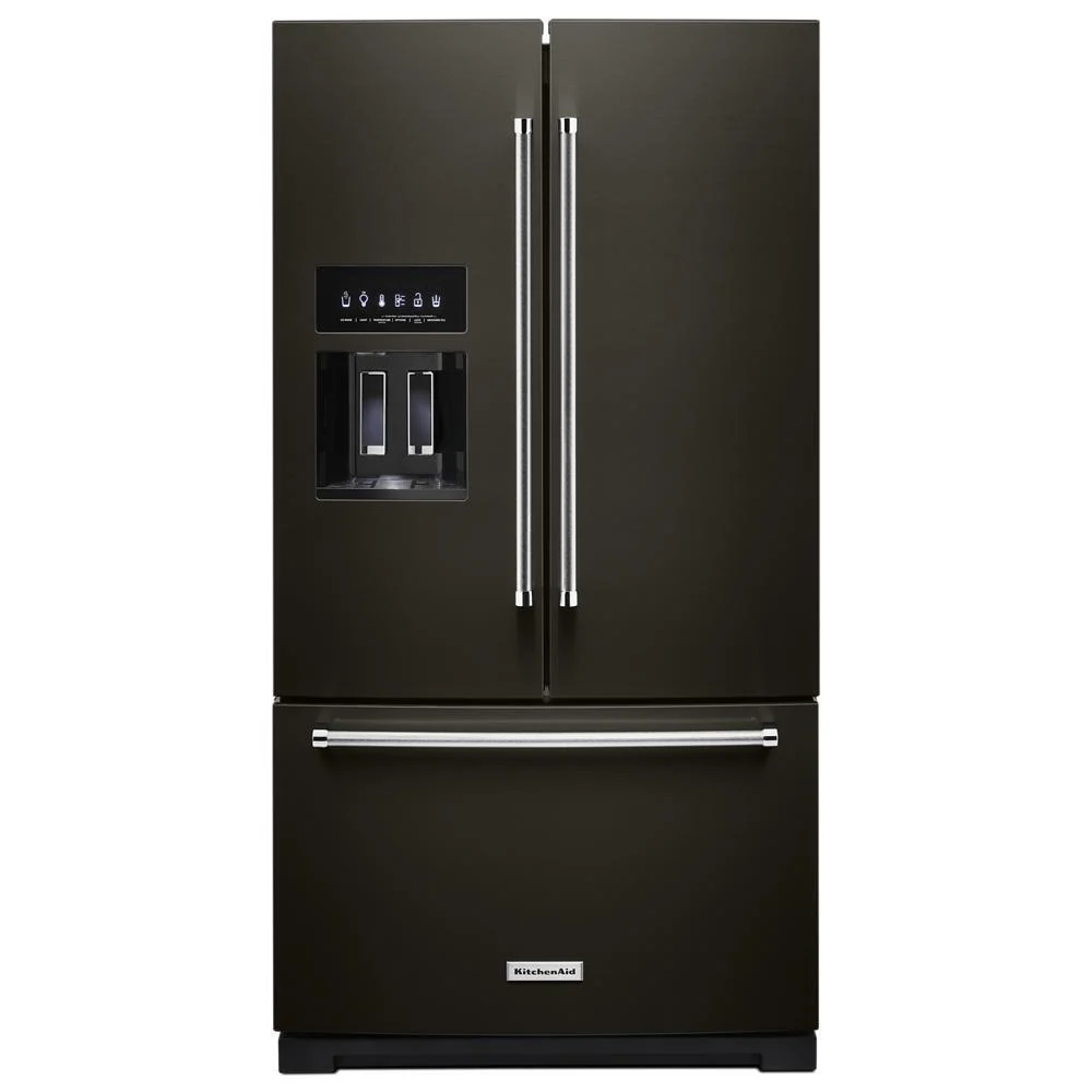 26.8 cu. ft. 36-Inch Width Standard Depth French Door Refrigerator with Exterior Ice and Water and PrintShield™ Finish